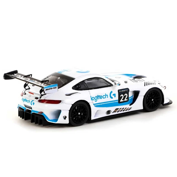 Tarmac Works 1:64 X Logitech Mercedes AMG GT3 Logitech G Race with Plastic Truck Packaging - Resim 3