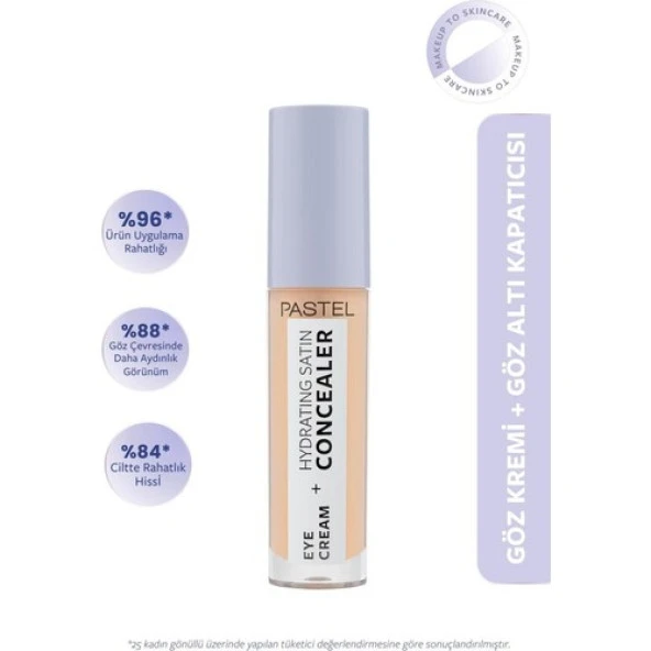 Pastel Eye Cream + Hydrating Satin Concealer 4,3ml N:65