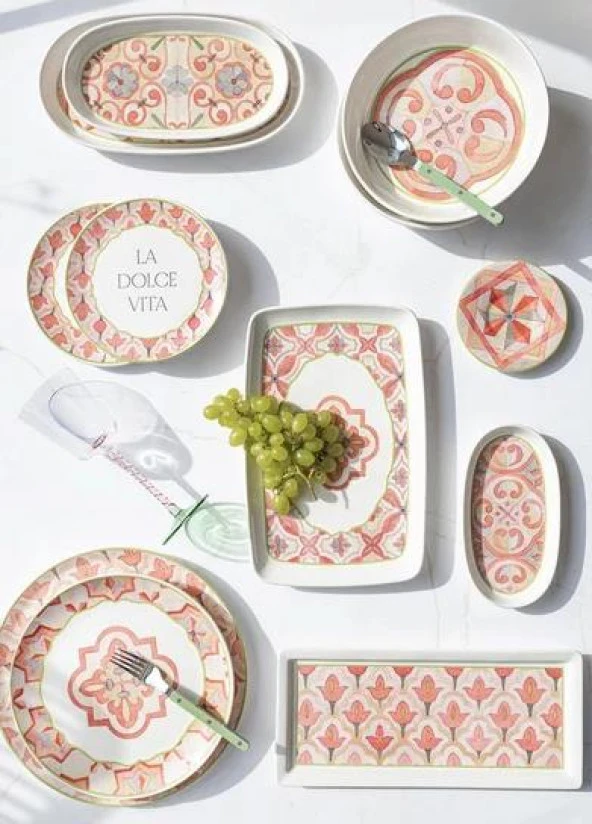 The Mia DVT0005 Dolce Vita Dikdörtgen Servis Tabağı 35x16 Cm - 3