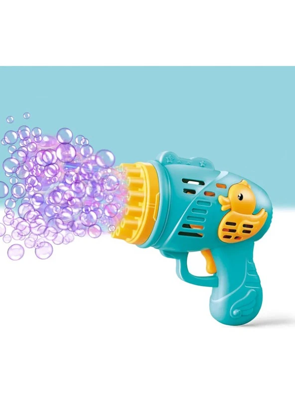 Mofy Baby 23 Kanal Pilli Baloncuk Makinesi Baloncuk Tabancası Köpük Tabancası Bubble Gun Ördek - 3