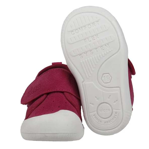 Vicco Anka Kız/Erkek Bebek İlk Adım Panduf Ayakkabı 950.E19K.224 Fuşya - Resim 4