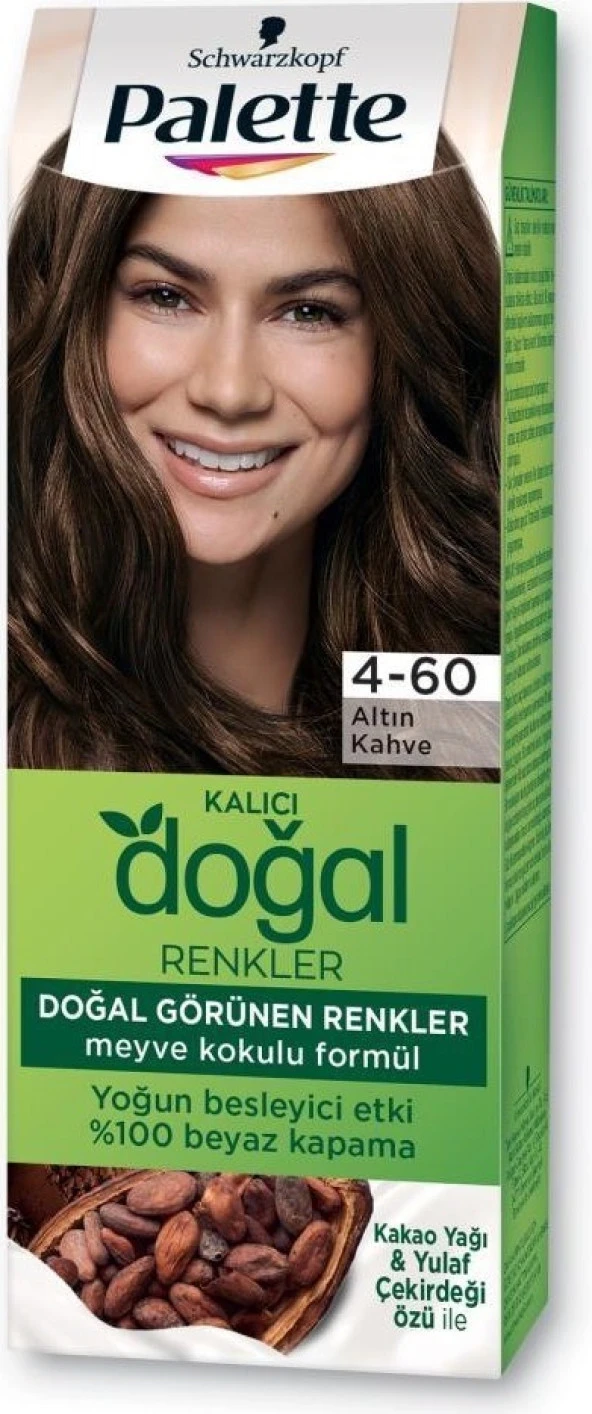 Palette Schwarzkopf Palette Kalıcı Doğal Renkler 4-60 Açık Çikolata Kahve Saç Boyası - 2