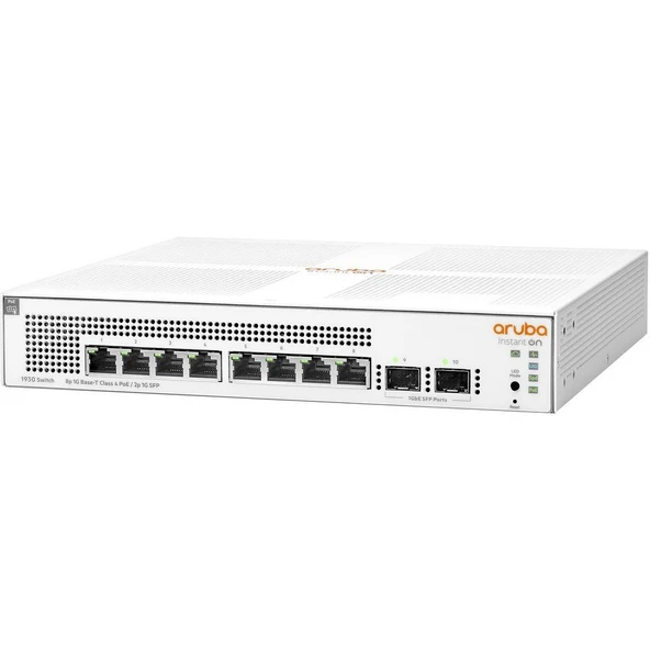 HPE ARUBA JL681A 1930-8G 8PORT 10/100/1000 YÖNETİLEBİLİR POE SWITCH - Resim 2