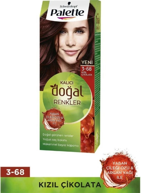 Schwarzkopf Palette Kalıcı Doğal Renkler 3-68 Kızıl Çikolata Saç Boyası ürün görseli