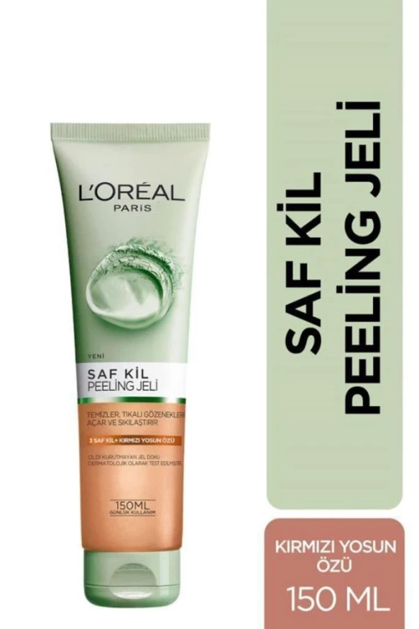 L'Oreal Paris Saf Kil Peeling Yüz Temizleme Jeli