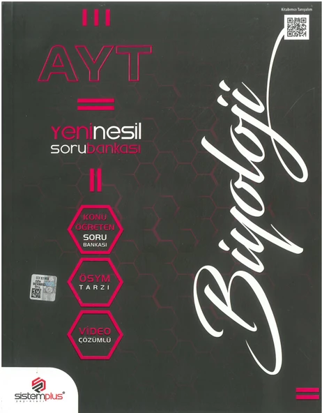 Sistemplus Ayt Biyoloji  Yeni Nesil Soru Bankası
