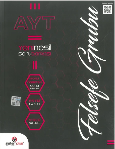Sistemplus Ayt Felsefe Yeni Nesil Soru Bankası