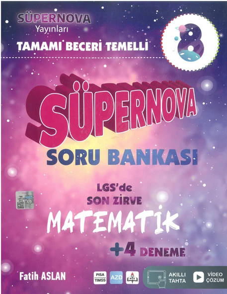 Süpernova 8.Sınıf Matematik Tamamı Beceri Temelli Soru Bankası
