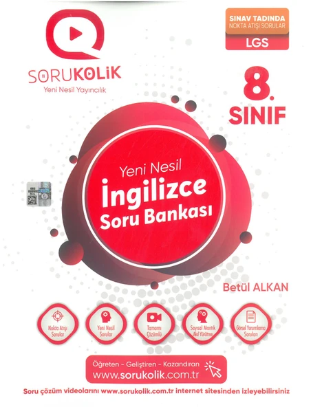 Sorukolik 8.Sınıf Yeni Nesil İngilizce Soru Bankası