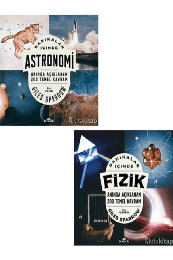 Dakikalar İçinde Fizik - Dakikalar İçinde Astronomi - Giles Sparrow 2 KİTAP SET