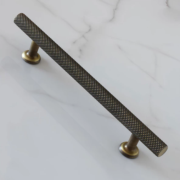 Doruk 128 mm Eskitme Antik Sarı Metal Mobilya Mutfak Çekmece Dolap Dolabı Kulpu Kulbu Kulpları - 5