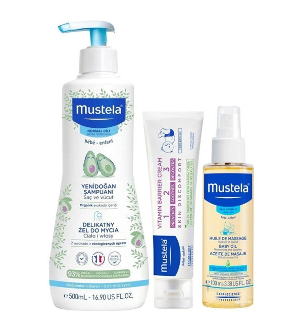 Mustela Bebek Günlük Çözüm Seti