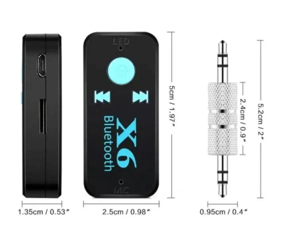 Hadron HD9004 Hafıza Kart Yuvalı Aux Araç Muzik Bluetooth Dongle - 7