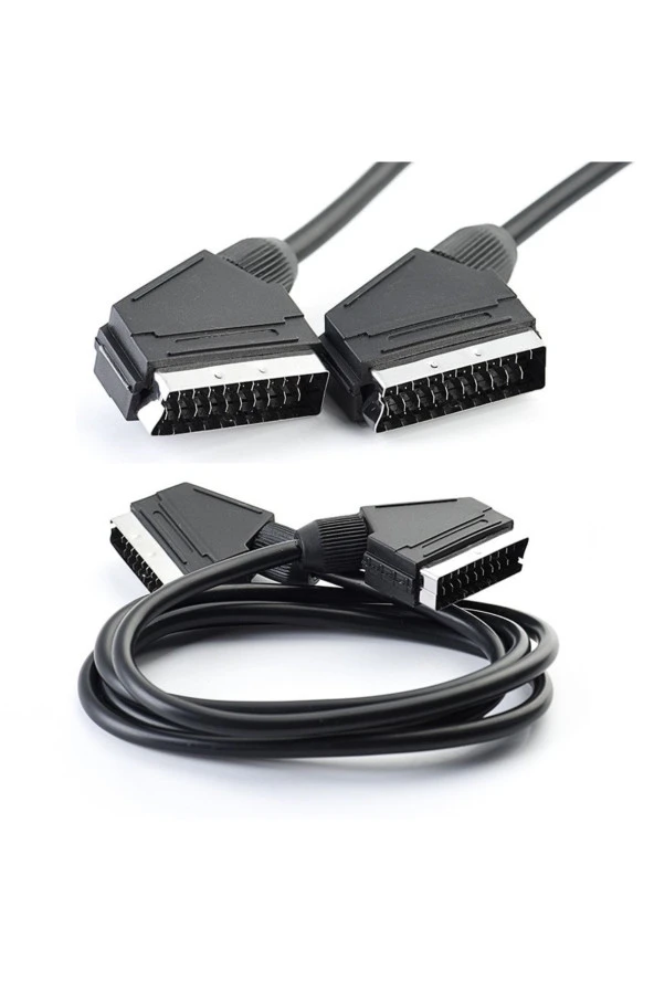 Scart Scart Av Kablosu Kaliteli Eski Tüplü Tv Uyumlu 1.5 Metre