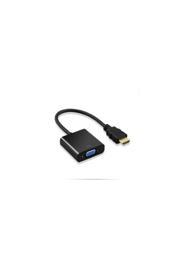 Hdmi To Vga Çevirici Dönüştürücü Monitör Kablosu