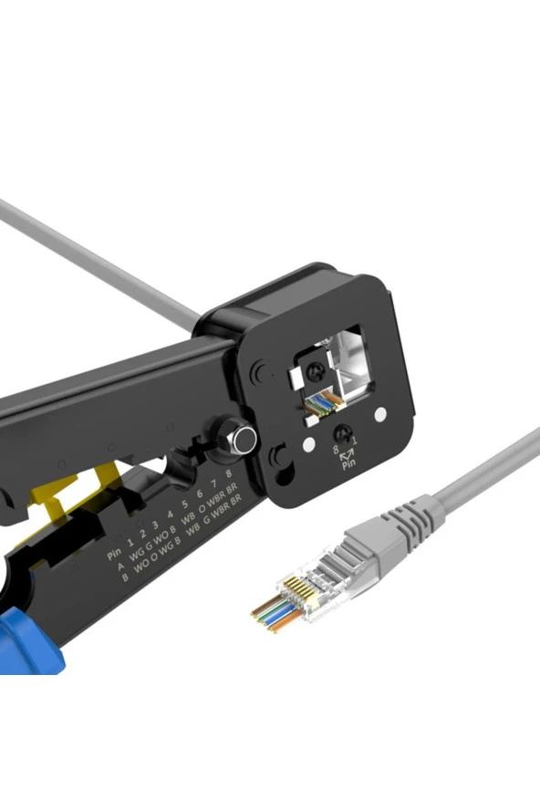 Yeni Nesil Rj45 Pense Rj12 R J45 Sıkma Makaslı Network Ağ Pense Ez Rj45 Crimper 8p 6p - 6