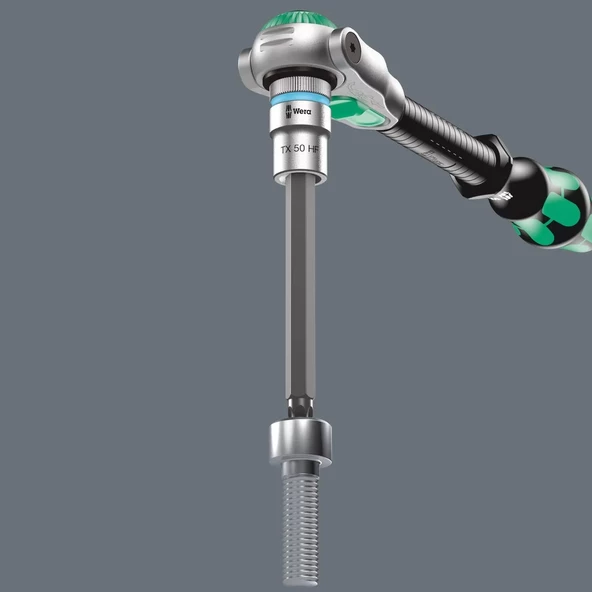 Wera 8767 C HF TORX® Uçlu Zyklop Lokma Bits, 1/2" Soketli, Tutma Fonksiyonlu, TX 45 x 140 mm - 7