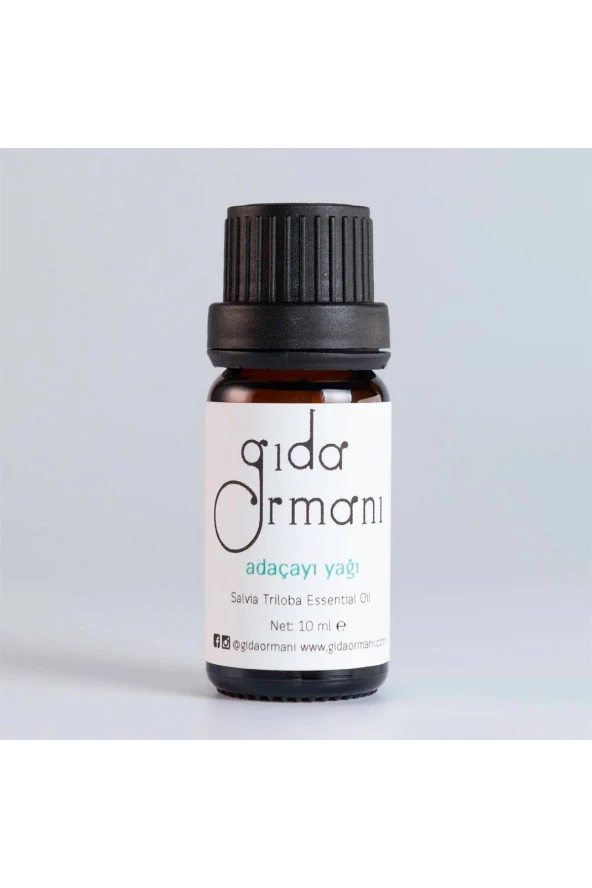 Adaçayı Yağı 10 ml Yara Onarıcı Antiseptik, I?ltihap Onarıcı - Gıda Ormanı