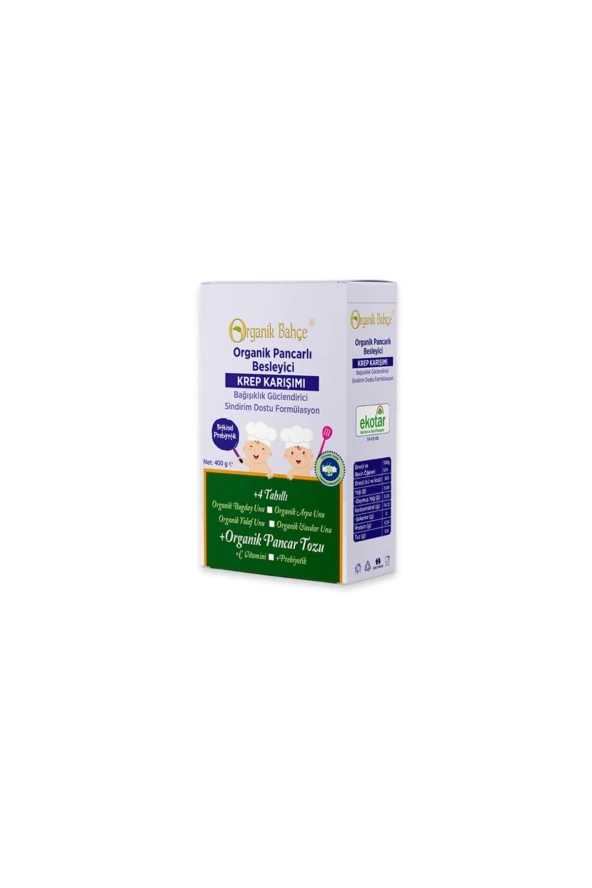 Organik Besleyici Ve Destekleyici Pancarlı Krep Karışım Bebek Irmik 6 Tahıllı Besleyici Formül - 2