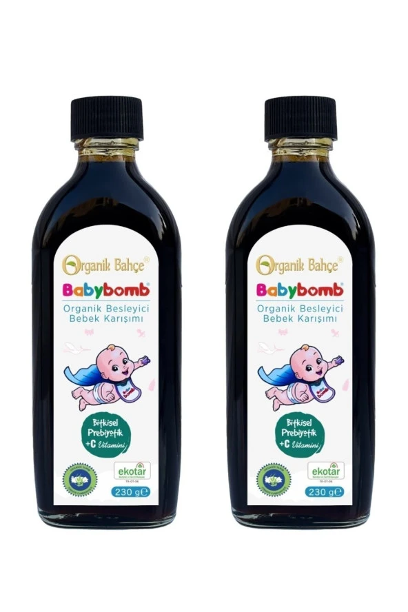 Babybomb Organik Besleyici Bebek Şurubu 2 Adet