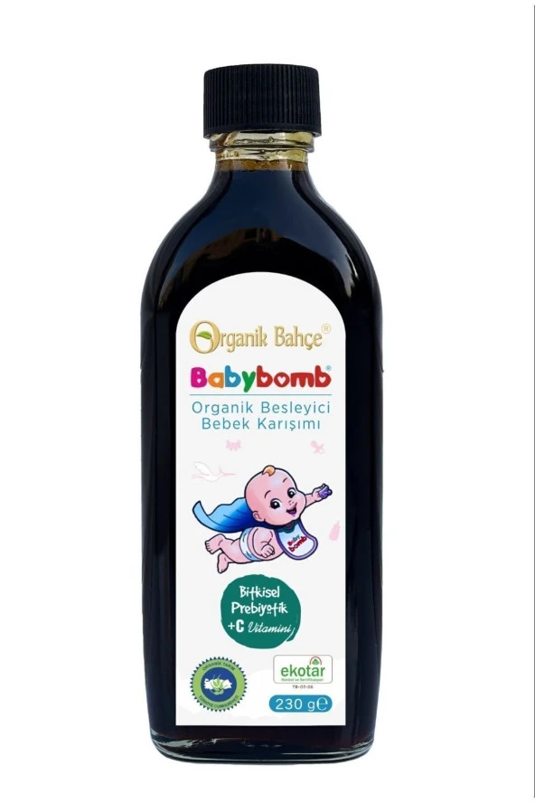 Babybomb Organik Besleyici Bebek Şurubu 230gr