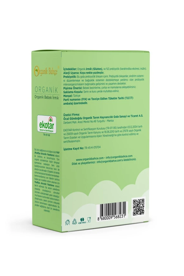 Organik Bebek Irmik 250 gr - 2
