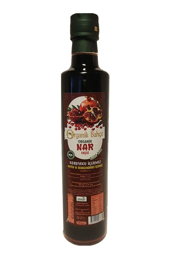 Organik Nar Ekşisi 680 Gr