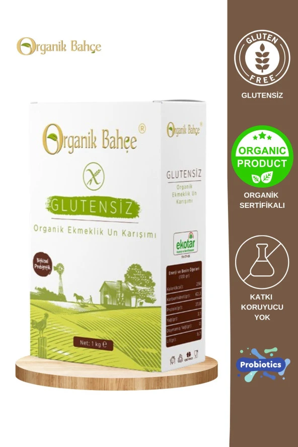 Organik Glutensiz Ekmeklik Un Karışımı 1 Kg