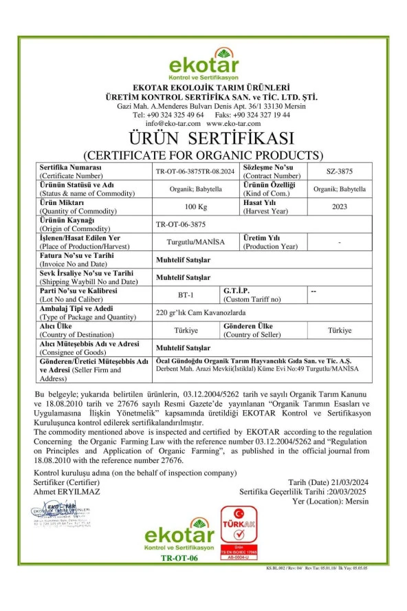 Organik Babytella Sürülebilir Kakaolu Karışım 350 gr Probiyotik Ve Vitamin Içerikli - 4