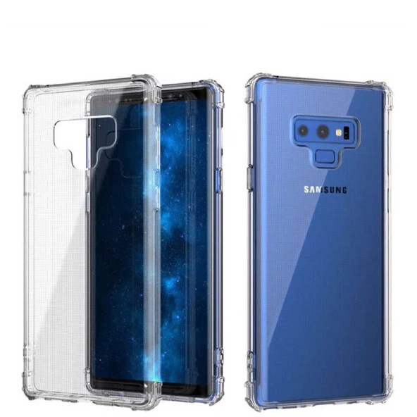 Samsung Galaxy Note 9 Şeffaf Kılıf Köşelerde Darbelere Karşı Ultra Kalınlık (ANTİSHOCK)