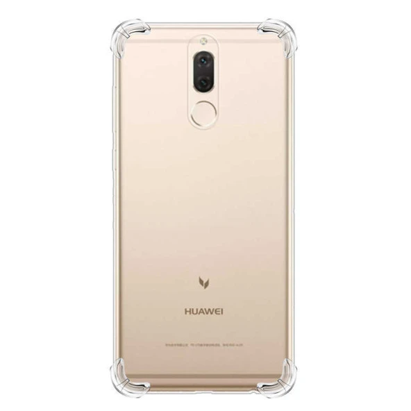 Huawei Mate 10 Lite Şeffaf Kılıf Köşelerde Darbelere Karşı Ultra Kalınlık (ANTİSHOCK)