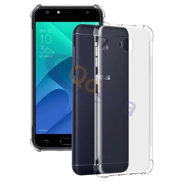 Asus Zenfone 4 Selfie ZD553KL  Şeffaf Kılıf Köşelerde Darbelere Karşı Ultra Kalınlık (ANTİSHOCK)