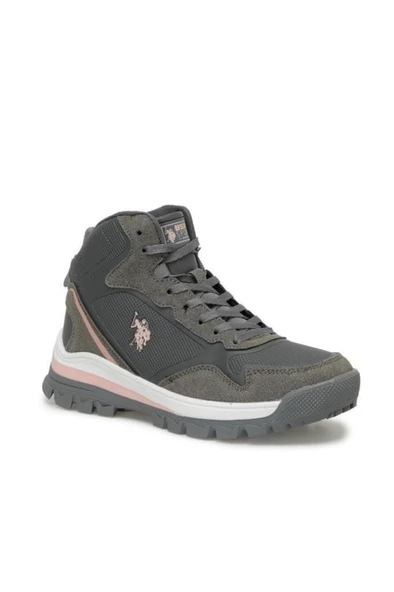U.S Polo Assn. SAGAN HI WMN 4PR 101811702 Kadın Bot Gri 36-40