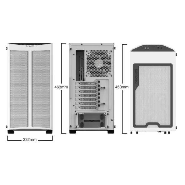 Be Quiet! Pure Base 500DX BGW38 Gaming Mid Tower PC Kasası Beyaz - 3