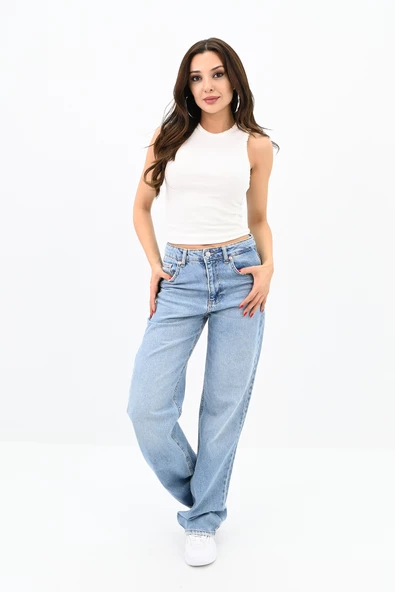 Kadın Bisiklet Yaka Kolsuz Bluz 1755-24 - 8