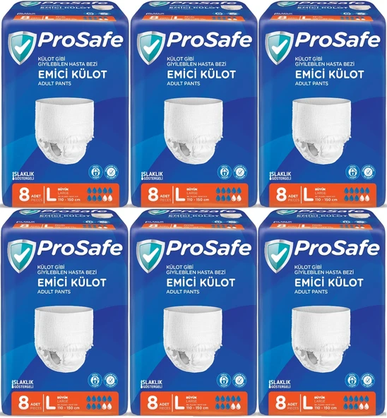 Prosafe Emici Külot Hasta Bezi Büyük-Large 48 Adet (6PK*8)