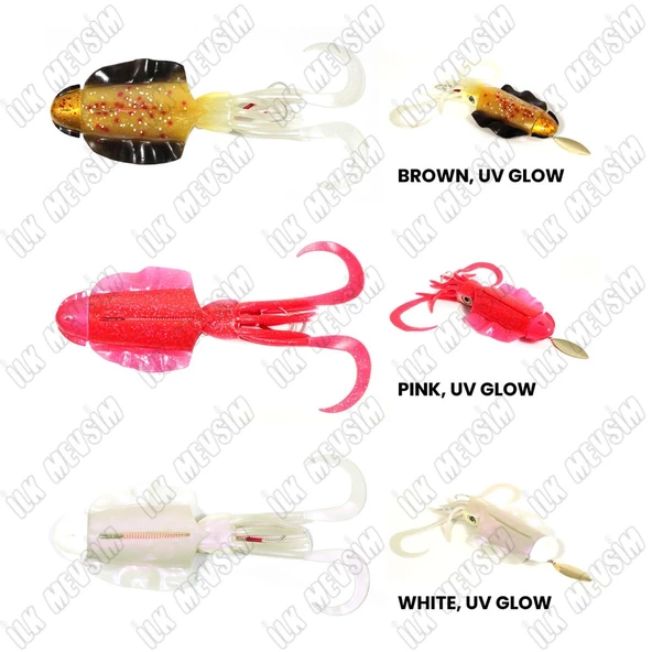 Seabor Cuttlefish 285gr Silikon Kalamar Jig Yem - Resim 2