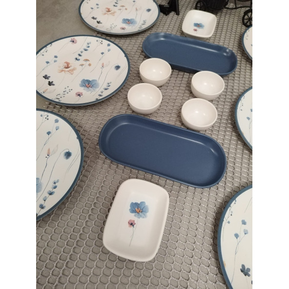 Keramika Takım Kahvaltı Flowers 14 Parça 6 Kişilik - 3