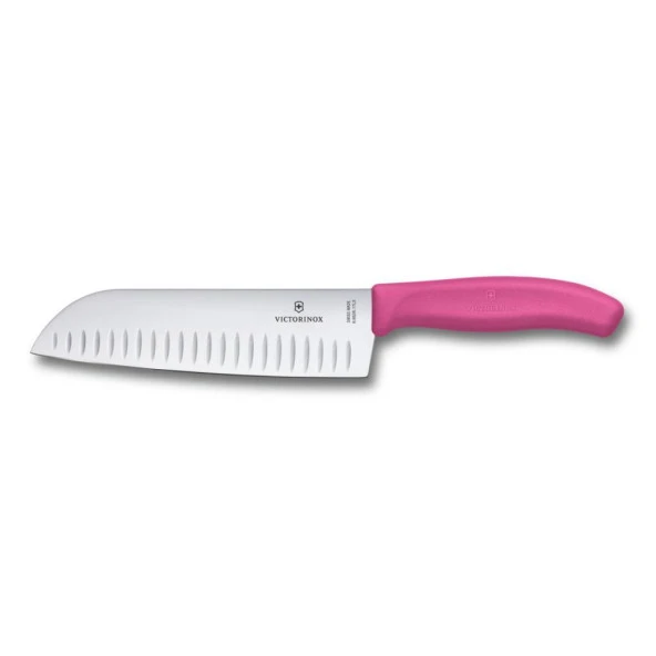 VİCTORİNOX SANTOKU BIÇAK 17 CM FIBROX PEMBE BLİSTER