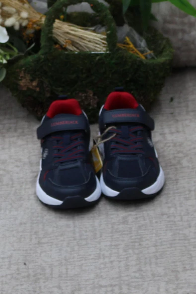 Lumberjack Pol Jr Lacivert Kırmızı Hafif Orijinal Ürün Rahat Erkek Çocuk Ayakkabı - Resim 2