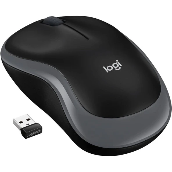 LOGITECH M185 Kablosuz Optic Siyah/Gri Mouse 910-002235 ürün görseli