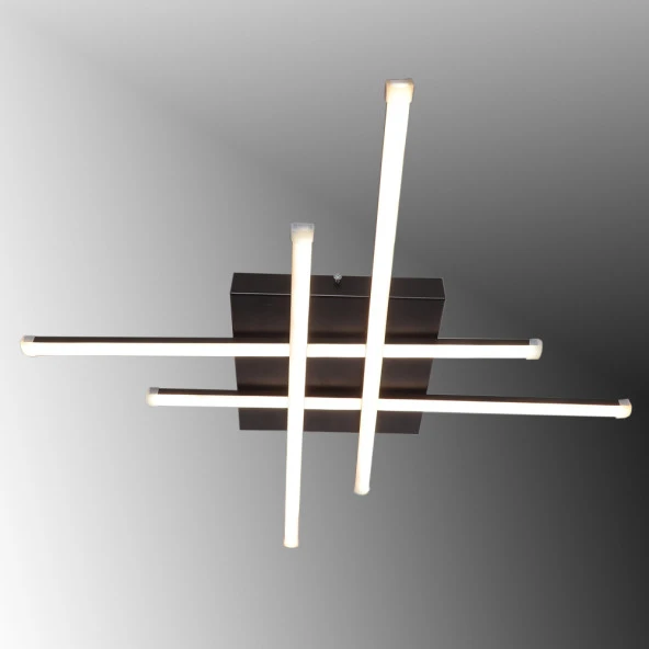 TT036-SY TT Aydınlatma Hashtag Modeli Mat Siyah Led Avize