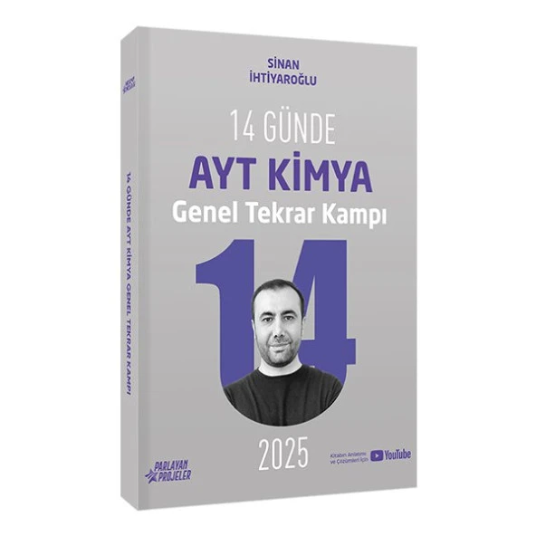 YKS AYT Kimya 14 Günde Tekrar Kampı Video Ders Takip Kitabı - Sinan İhtiyaroğlu Parlayan Projeler