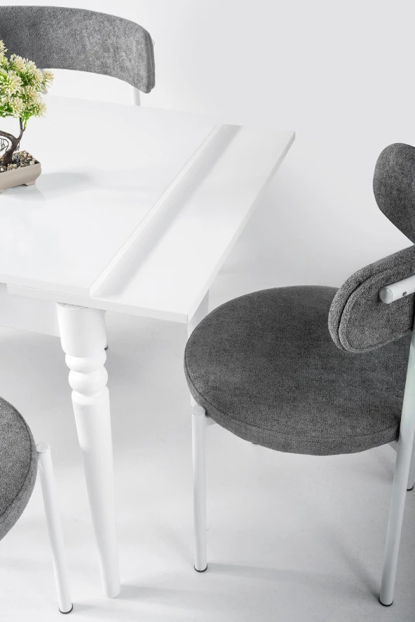 Erezoğulları Mobilya Pınar Alfa Açılır Mutfak Masa Sandalye Takımı 70x80 - 3