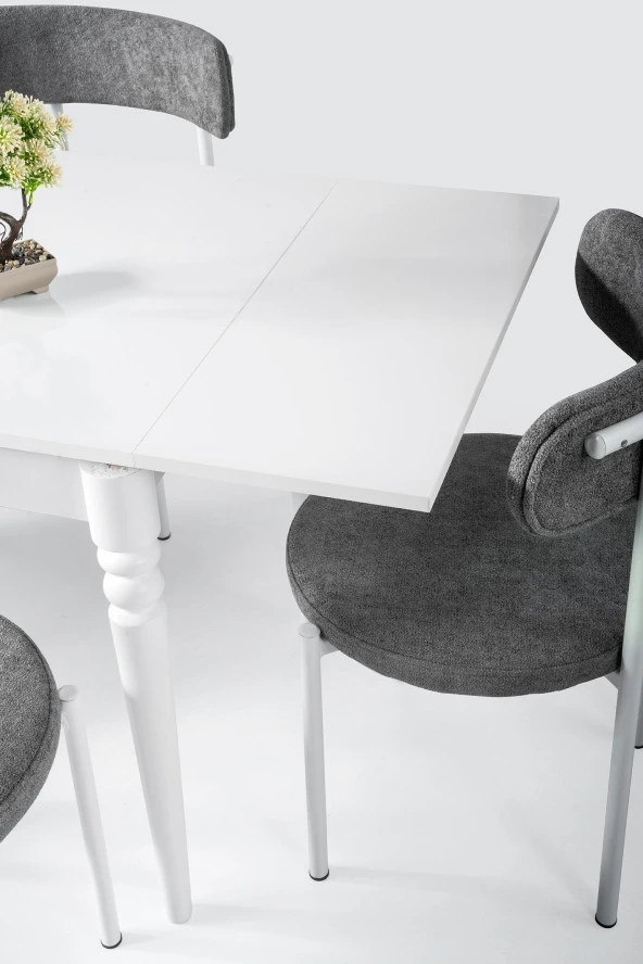 Erezoğulları Mobilya Pınar Alfa Açılır Mutfak Masa Sandalye Takımı 70x80 - 4