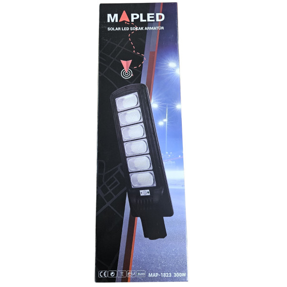 MAPLED 300w Güneş Enerjili Led Projektör Garantili Profesyonel Yüksek Işık Doğadan Gelen Enerji - 2