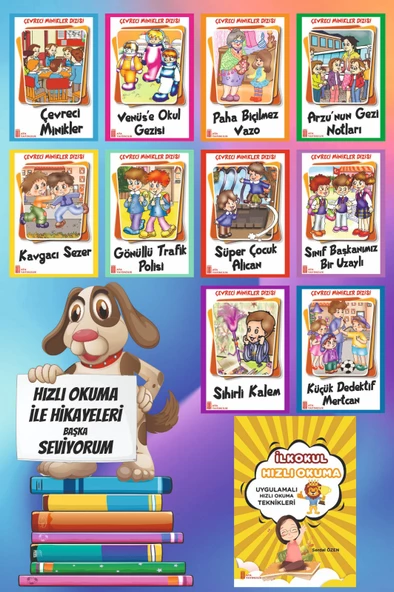 3.Sınıflar İçin Çevreci Minikler Dizisi + Hızlı Okuma - 1