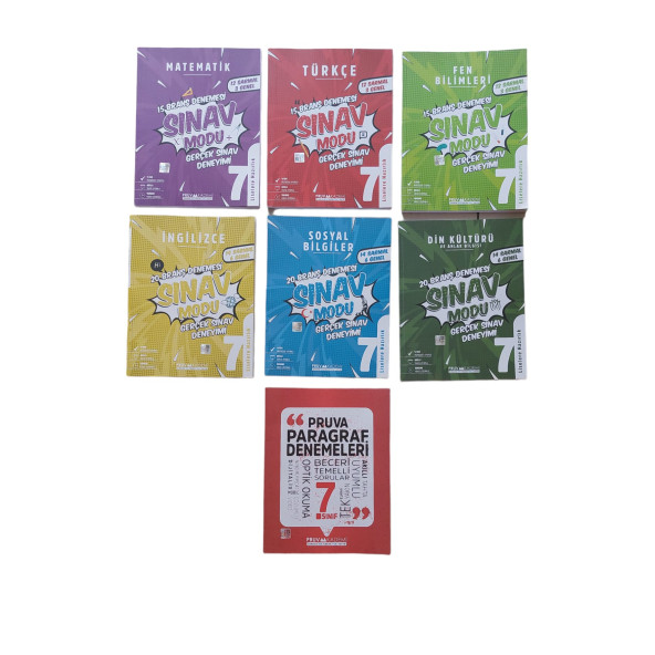 PRUVA AKADEMİ 7.SINIF SINAV MODU 7 KİTAP SET