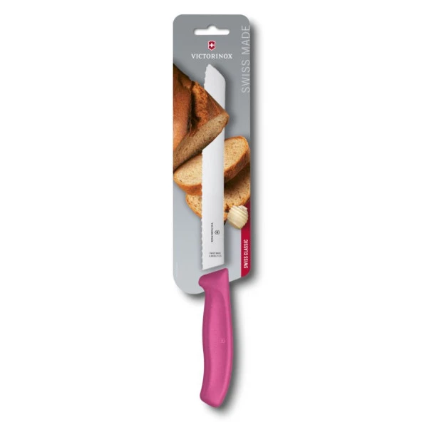 VİCTORİNOX EKMEK BIÇAĞI 21 CM PEMBE BLİSTER