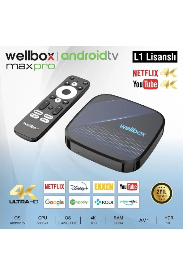 Max Pro 4k Android Tv Box Netflix 4k 2023